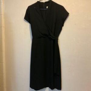 Amanda Smith Black Wrap Dress